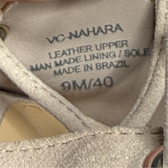 Vince Camuto Nahara Strappy Tan Gray Suede Sandal 9M - Picture 13 of 16